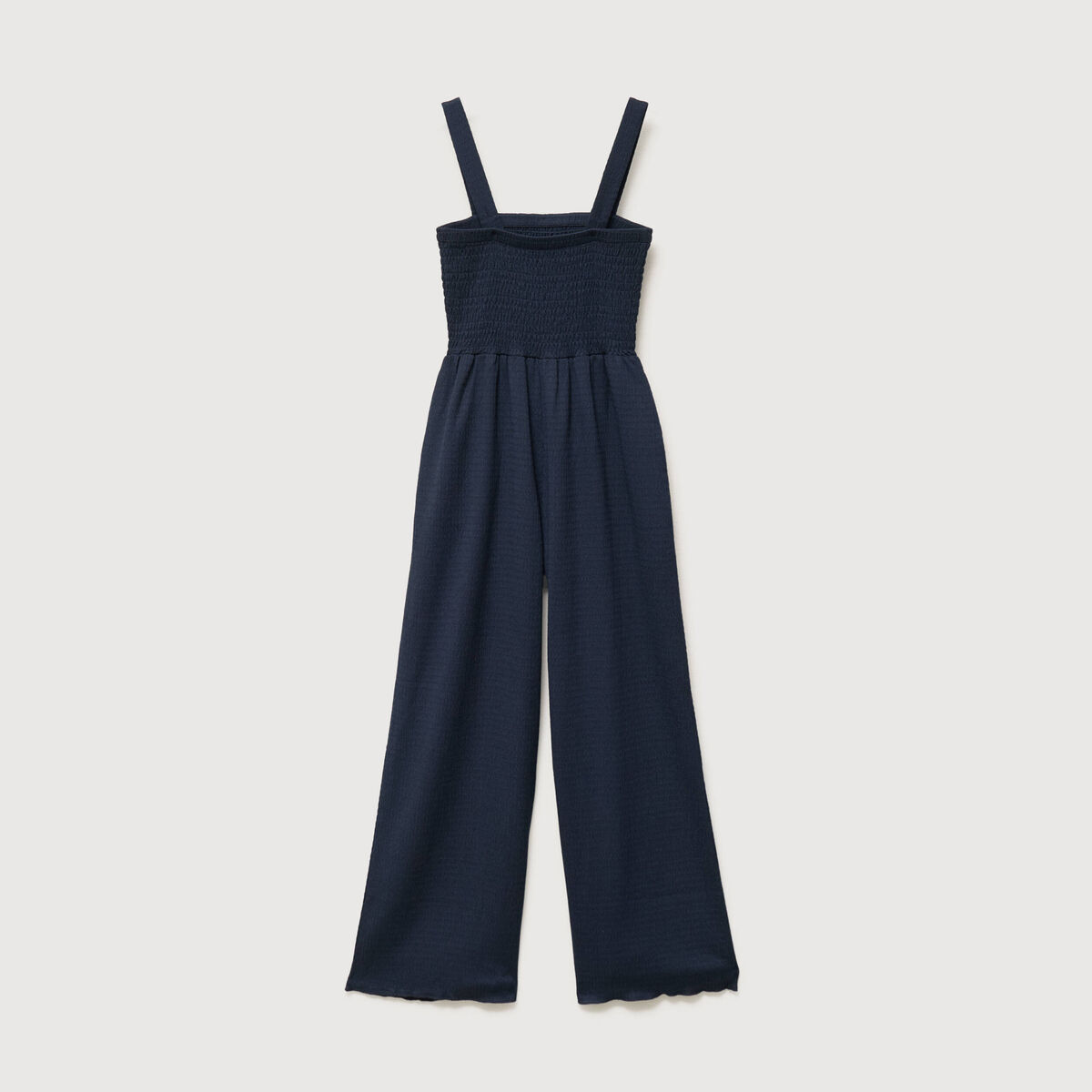 Combinaison salopette fines bretelles bleu marine femme