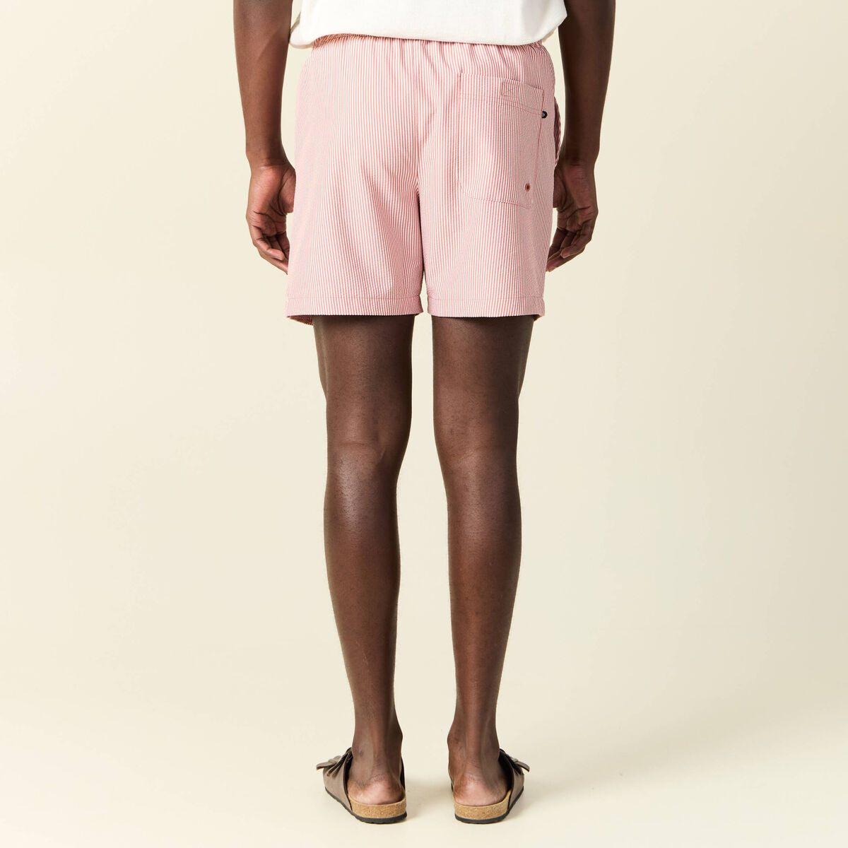 Short de bain vieux rose homme
