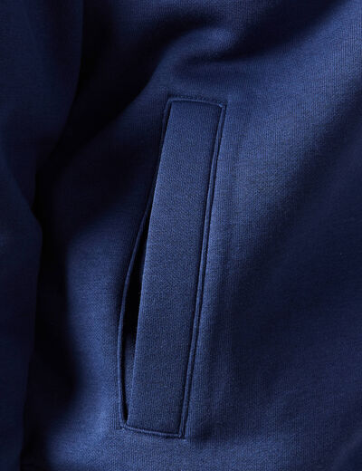 Sweat manches longues bleu fonc&eacute; homme