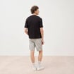 Chemise en coton manches courtes noir homme