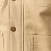 Blouson boutonn&eacute; col aviateur beige homme