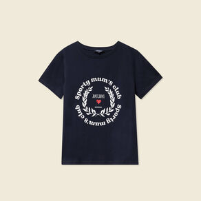 t shirt manches courtes bleu marine femme T-shirt manches courtes bleu marine femme