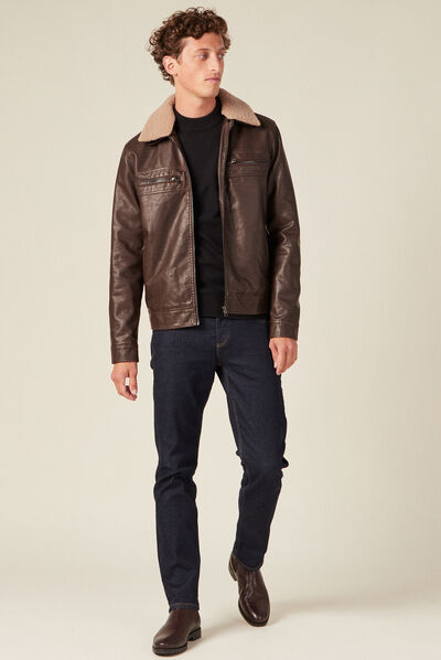 Pull manches longues noir homme