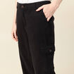 Pantalon éco-responsable noir femme