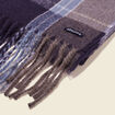 Écharpe à franges bleu clair homme