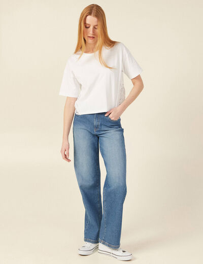 T-shirt éco-responsable blanc femme
