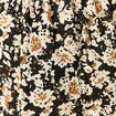 Jupe midi droite fendue noir femme