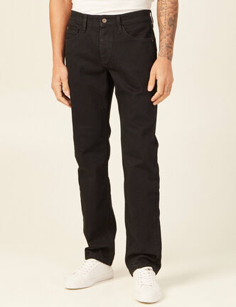 Jeans éco-responsable regular denim noir homme