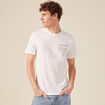 T-shirt manches courtes ecru homme