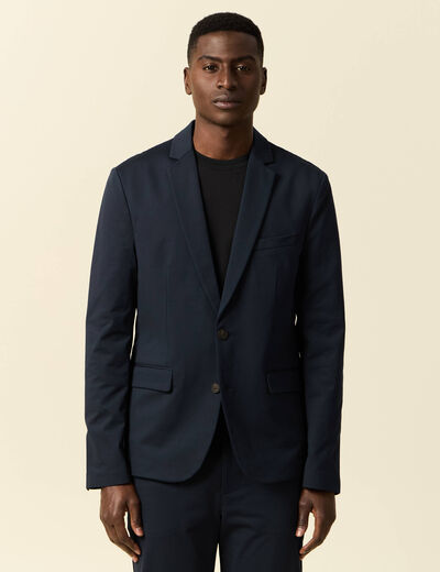 Veste blazer stretch bleu marine homme