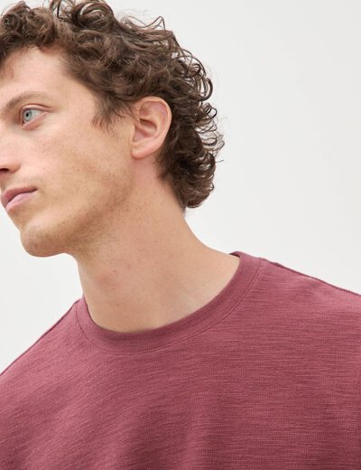 T-shirt manches courtes vieux rose homme