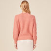 Pull manches longues rose femme