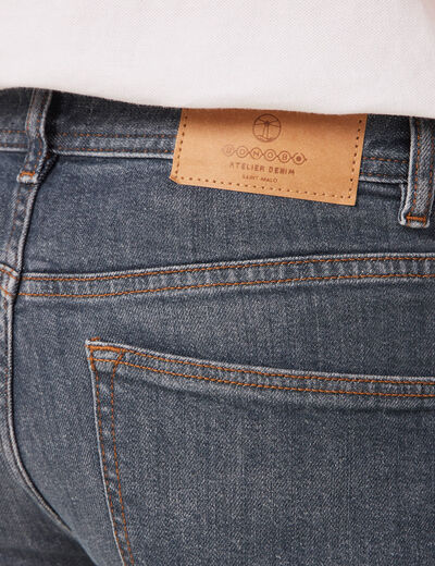 Jeans straight denim dirty homme