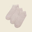 Lot 3 paires chaussettes gris clair homme