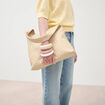 Sac bandouli&egrave;re tress&eacute; ivoire femme
