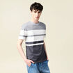 T-shirt manches courtes bleu marine homme