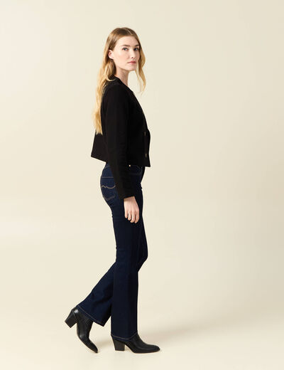 Gilet manches longues noir femme