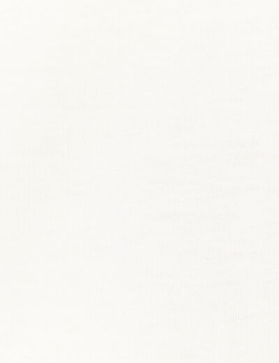 T-shirt en coton manches courtes ecru homme