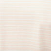 T-shirt ray&eacute; col rond manches courtes rose poudr&eacute;e homme