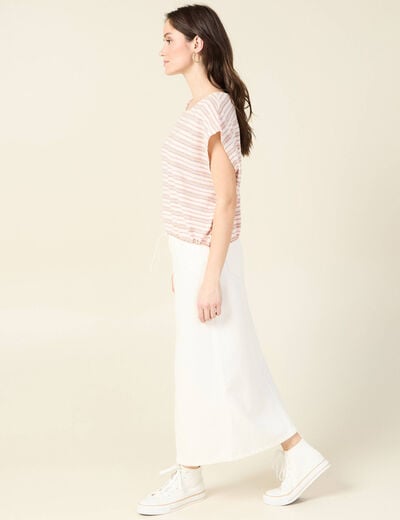 T-shirt manches courtes multicolore femme