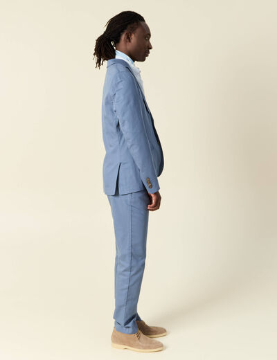 Veste blazer cintré bleu foncé homme