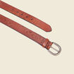 Ceinture embossée marron homme