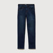 Jeans regular 7/8&egrave;me denim brut femme