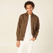 Surchemise manches longues taupe homme