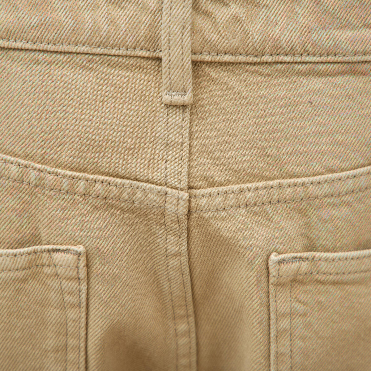 Bermuda en jean coton beige homme