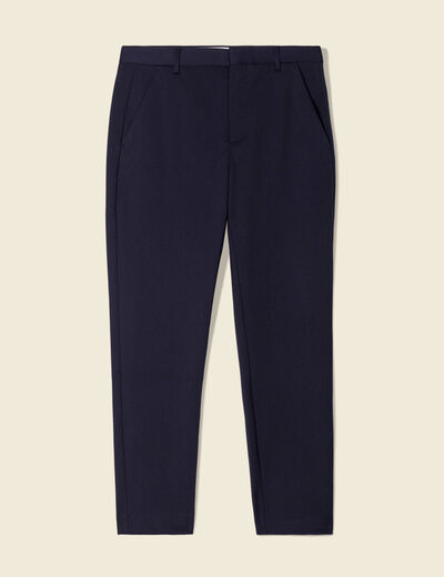 Pantalon chino slim bleu marine homme