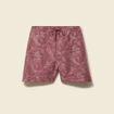 Maillot de bain avec broderie doubl&eacute; vieux rose homme