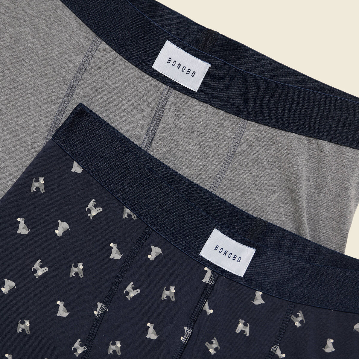 Pack de 2 boxers gris fonc&eacute; homme