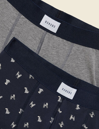 Pack de 2 boxers gris foncé homme