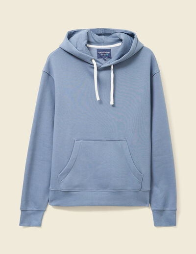 Sweat à capuche bleu foncé homme