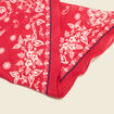 Foulard en coton rouge femme