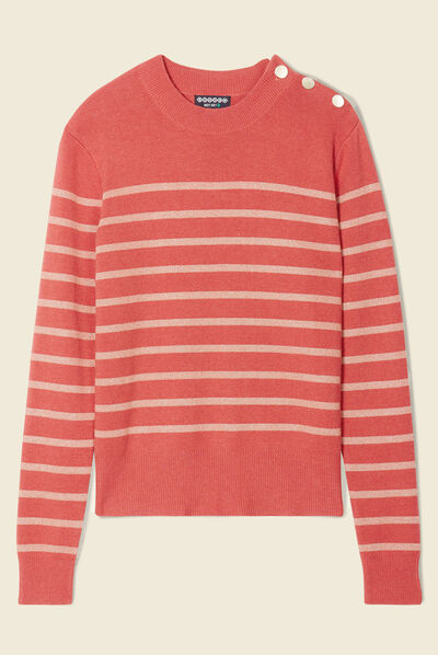 Pull éco-responsable terracotta femme