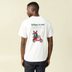 T-shirt manches courtes en coton no&euml;l ecru homme