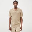 Polo manches courtes beige homme