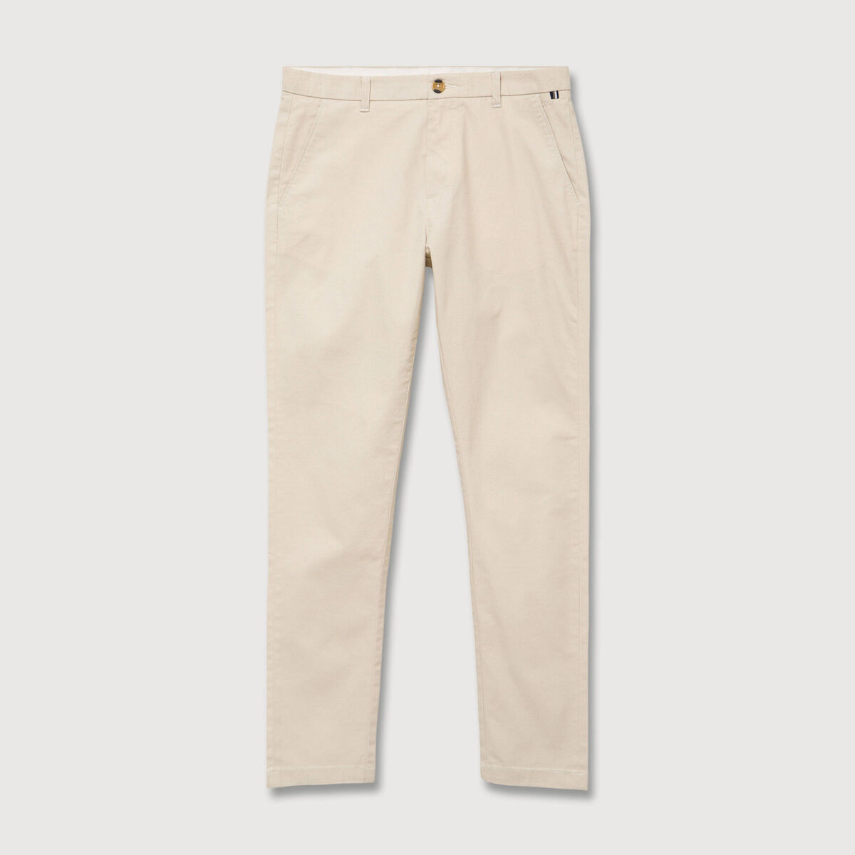Pantalon chino slim gris homme
