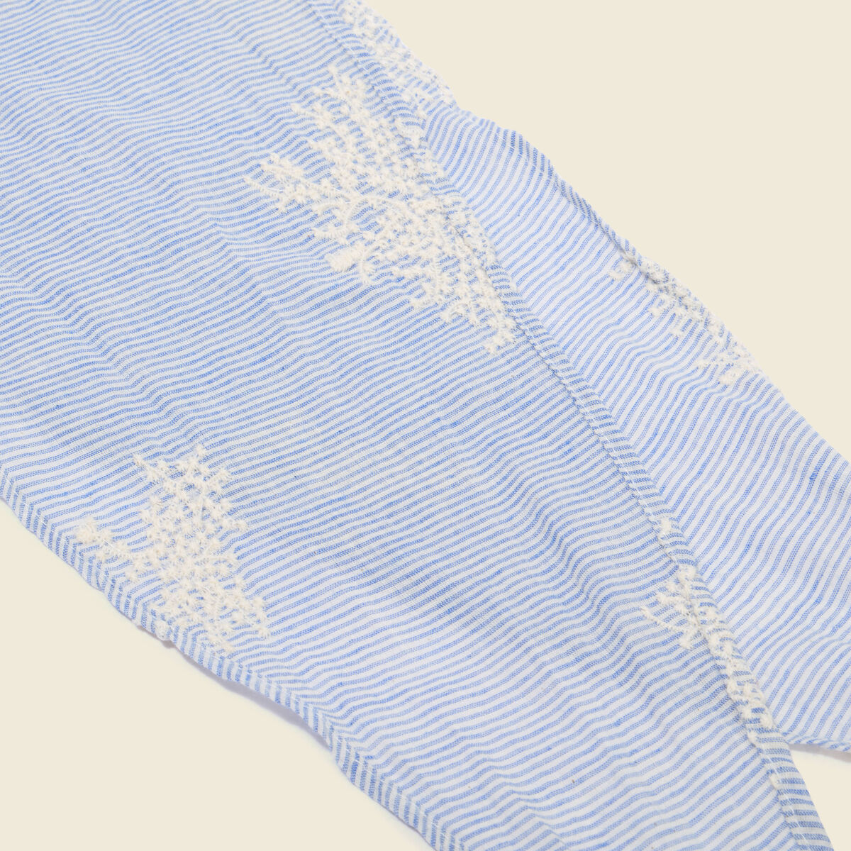 Lot de 2 foulards en coton bleu ciel femme
