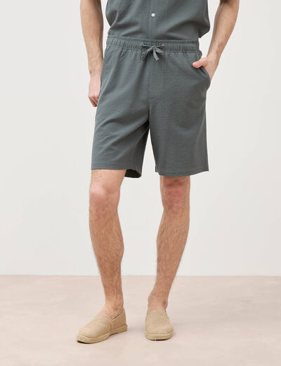Bermuda vert kaki homme