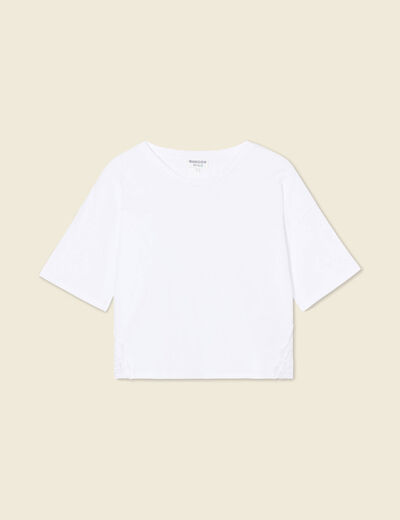 T-shirt éco-responsable blanc femme