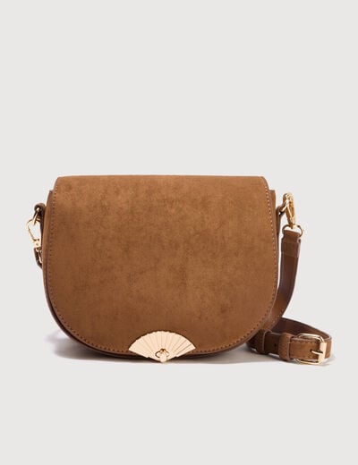Sac bandouli&egrave;re avec doublure camel femme