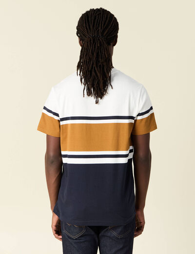 T-shirt manches courtes ecru homme