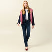 Jeans slim taille haute denim brut femme