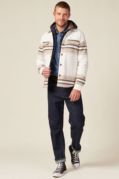 Surchemise éco-responsable ecru homme