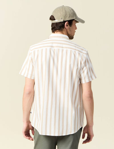Chemise manches courtes sable homme