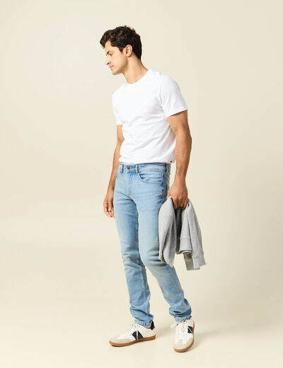 Jeans slim denim used homme
