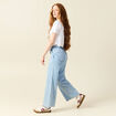 Jeans large baggy élastiqué denim used femme