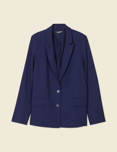 Blazer éco-responsable bleu marine femme